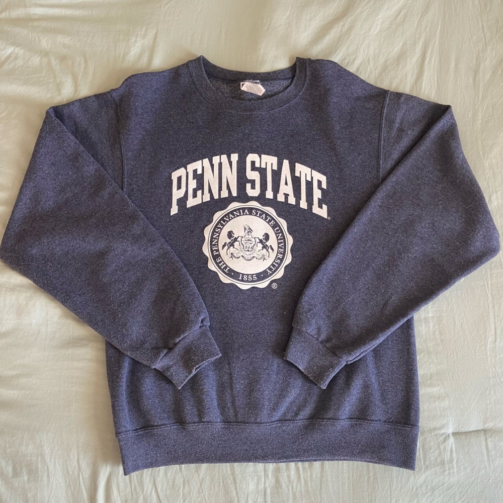 Jerzees Navy Penn State Crewneck, Unisex size S